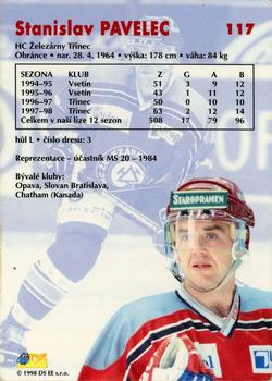 1998-99 DS Extraliga #117 Stanislav Pavelec Back