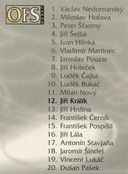 1998-99 OFS - Legends #12 Jiri Kralik Back