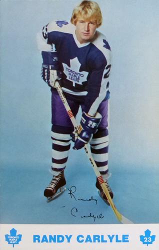 1976-77 Toronto Maple Leafs Postcards #NNO Randy Carlyle Front