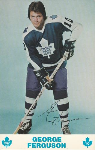 1976-77 Toronto Maple Leafs Postcards #NNO George Ferguson Front