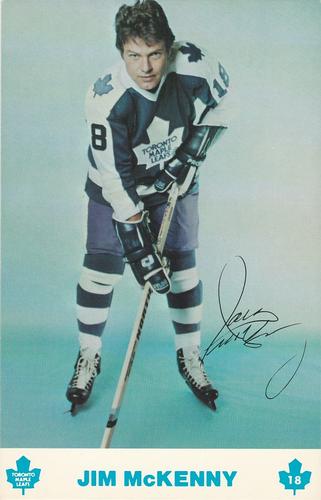 1976-77 Toronto Maple Leafs Postcards #NNO Jim McKenny Front