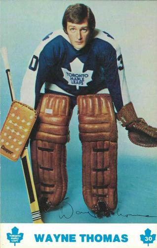 1976-77 Toronto Maple Leafs Postcards #NNO Wayne Thomas Front
