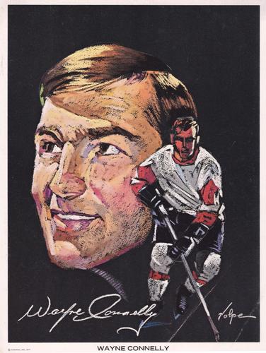1970-71 Marathon Detroit Red Wings Pro Star Portraits #NNO Wayne Connelly Front