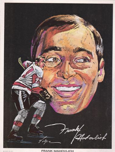 1970-71 Marathon Detroit Red Wings Pro Star Portraits #NNO Frank Mahovlich Front