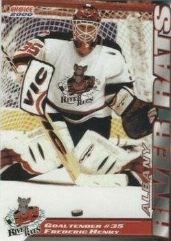 1999-00 SplitSecond Albany River Rats (AHL) #18 Frederic Henry Front