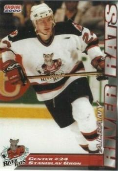 1999-00 SplitSecond Albany River Rats (AHL) #20 Stanislav Gron Front