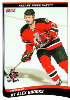 2003-04 Choice Albany River Rats (AHL) #5 Alex Brooks Front