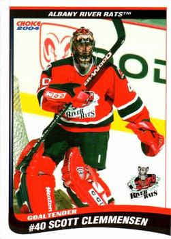 2003-04 Choice Albany River Rats (AHL) #6 Scott Clemmensen Front