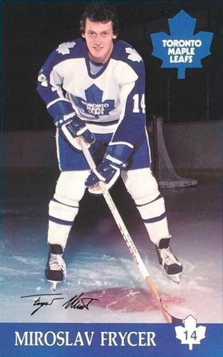 1982-83 Toronto Maple Leafs Postcards #NNO Miroslav Frycer Front