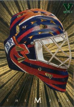 2015-16 In The Game Final Vault - 2001-02 Between The Pipes -The Mask Gold  (Green Vault Stamp) #NNO Damian Rhodes Front
