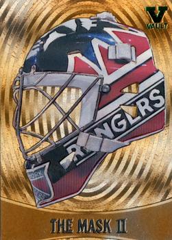 2015-16 In The Game Final Vault - 2002-03 Between The Pipes The Mask II Gold  (Green Vault Stamp) #M-18 Mike Richter Front