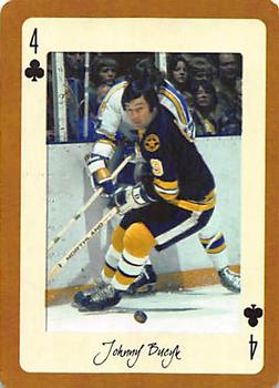 2005 Hockey Legends Boston Bruins Playing Cards #4♣ Johnny Bucyk Front