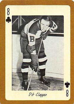 2005 Hockey Legends Boston Bruins Playing Cards #8♣ Dit Clapper Front