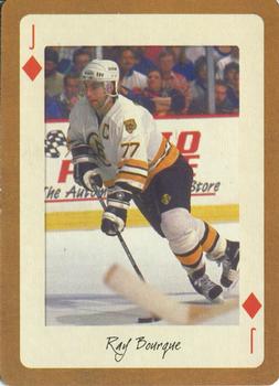 2005 Hockey Legends Boston Bruins Playing Cards #J♦ Ray Bourque Front
