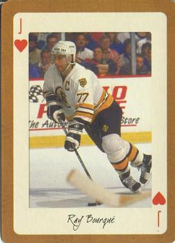 2005 Hockey Legends Boston Bruins Playing Cards #J♥ Ray Bourque Front