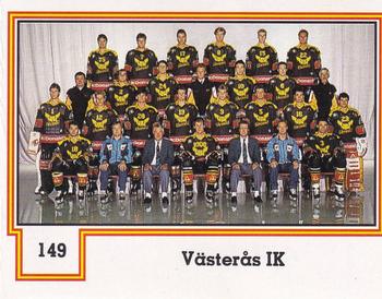 1990-91 Semic Elitserien (Swedish) Stickers #149 Vasteras IK-Team Picture Front