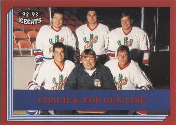 1992-93 Arizona Icecats (ACHA) #NNO Coach and Top Gun Line Front