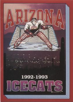 1992-93 Arizona Icecats (ACHA) #NNO Logo Card Front