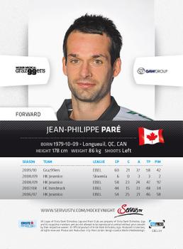 2010-11 Erste Bank Eishockey Liga #11 Jean-Philippe Pare Back