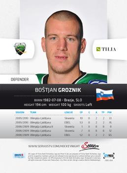 2010-11 Erste Bank Eishockey Liga #84 Bostjan Groznik Back