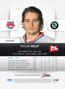 2010-11 Erste Bank Eishockey Liga #106 Taylor Holst Back