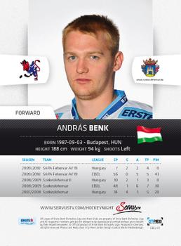 2010-11 Erste Bank Eishockey Liga #127 Andras Benk Back