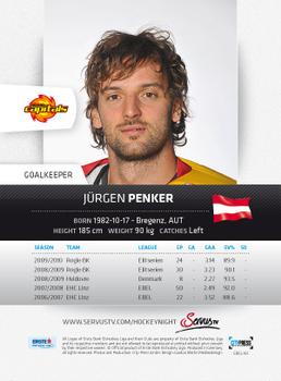 2010-11 Erste Bank Eishockey Liga #161 Jurgen Penker Back