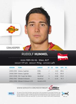 2010-11 Erste Bank Eishockey Liga #162 Rudolf Hummel Back