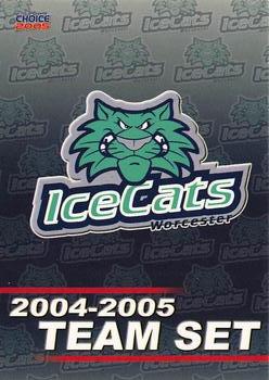 2004-05 Choice Worcester IceCats (AHL) #NNO Checklist Front