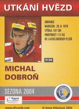 2004-05 Czech OFS - Czech/Slovak All-Star Game #4 Michal Dobron Back