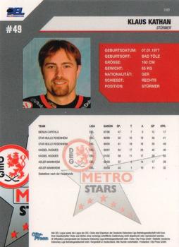 2004-05 Playercards (DEL) #49 Klaus Kathan Back