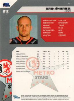 2004-05 Playercards (DEL) #50 Bernd Kuhnhauser Back