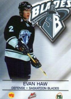 2004-05 Saskatoon Blades (WHL) #NNO Evan Haw Front