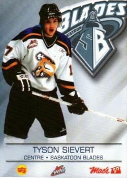 2004-05 Saskatoon Blades (WHL) #NNO Tyson Sievert Front