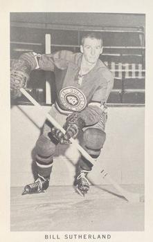 1962-63 Quebec Aces (AHL) #NNO Bill Sutherland Front