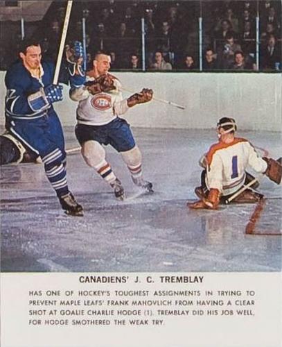 1964-65 Toronto Star Photos #NNO J.C. Tremblay Front