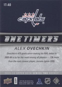 2015-16 Upper Deck - One Timers #1T-AO Alex Ovechkin Back
