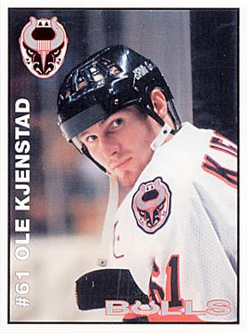 1995-96 Birmingham Bulls (ECHL) #20 Ole Kjenstad Front