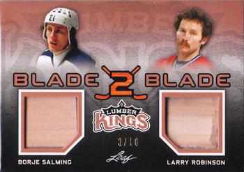 2016 Leaf Lumber Kings - Blade to Blade #BB-14 Borje Salming / Larry Robinson Front