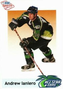 2002-03 RBI Sports ECHL #24 Andrew Ianiero Front