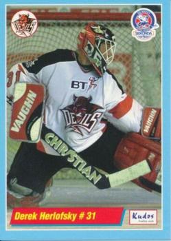 2000-01 British Ice Hockey Superleague BISL #NNO Derek Herlofsky Front