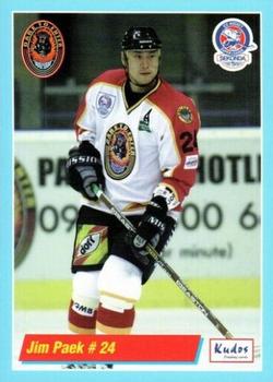 2000-01 British Ice Hockey Superleague BISL #NNO Jim Paek Front