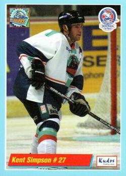 2000-01 British Ice Hockey Superleague BISL #NNO Kent Simpson Front