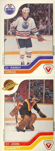 1983-84 Vachon - Uncut Panels #25 / 105 Randy Gregg / John Garrett Front