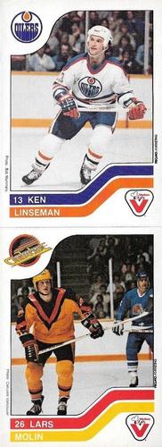 1983-84 Vachon - Uncut Panels #33 / 113 Ken Linseman / Lars Molin Front