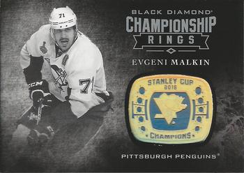 2016-17 Upper Deck Black Diamond - Championship Rings #CR-EM Evgeni Malkin Front