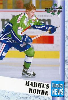 1999-00 Eishockey News 2.Bundesliga Germany #044 Markus Rohde Front