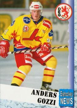 1999-00 Eishockey News 2.Bundesliga Germany #102 Anders Gozzi Front