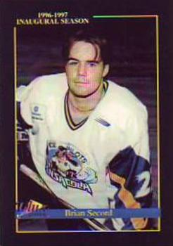 1996-97 Dlux Printing Pensacola Ice Pilots (ECHL) #14 Brian Secord Front