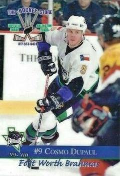 1999-00 Roox Fort Worth Brahmas (WPHL) #001310-06T Cosmo Dupaul Front